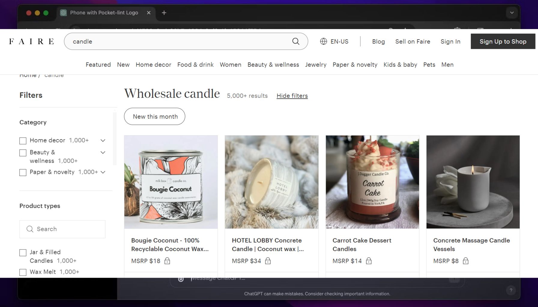 faire shopify candle dropshipping
